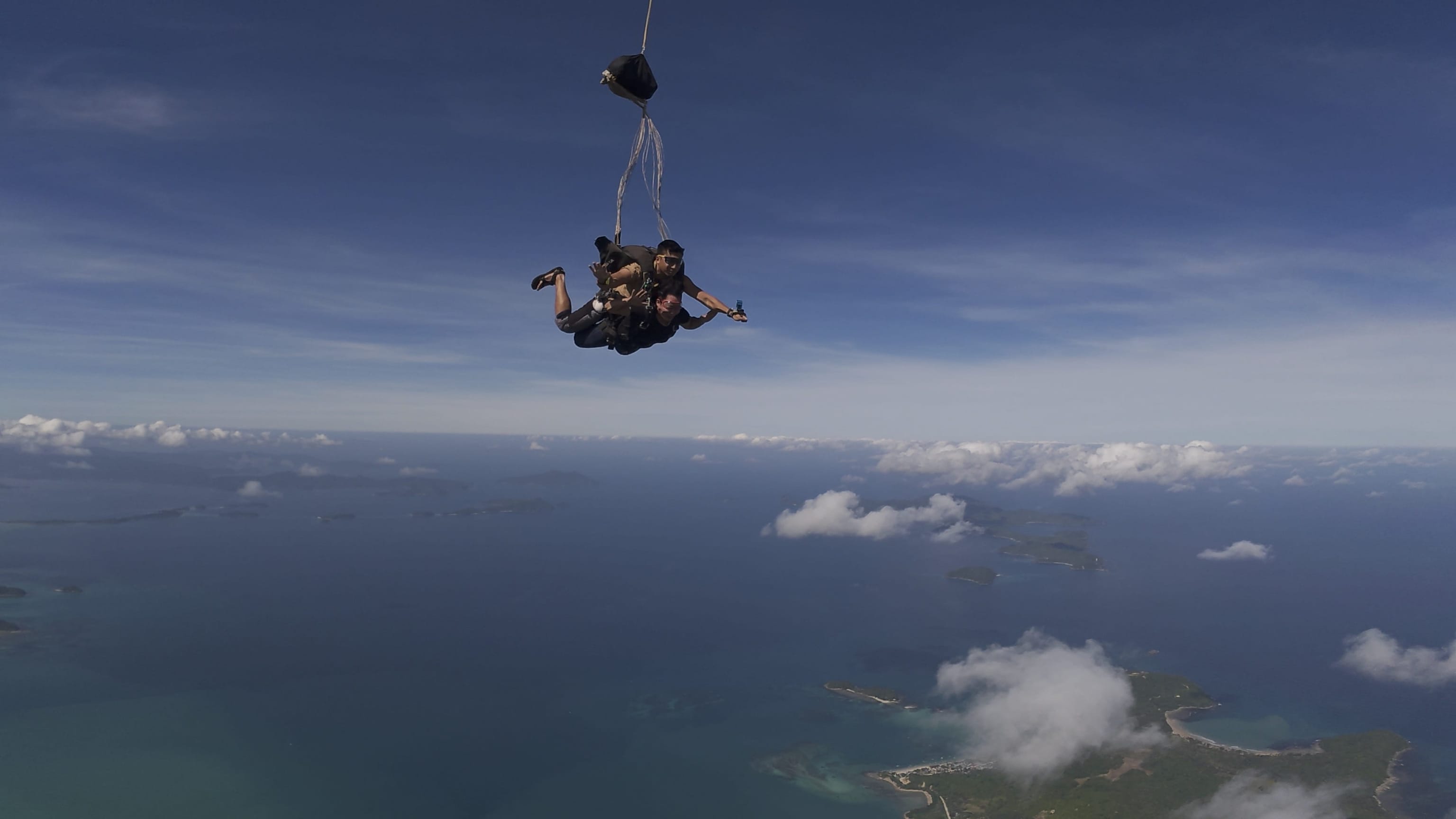 Aerial view of Palawan's pristine coastline