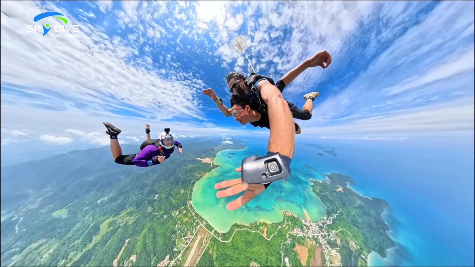 Palawan skydiving view